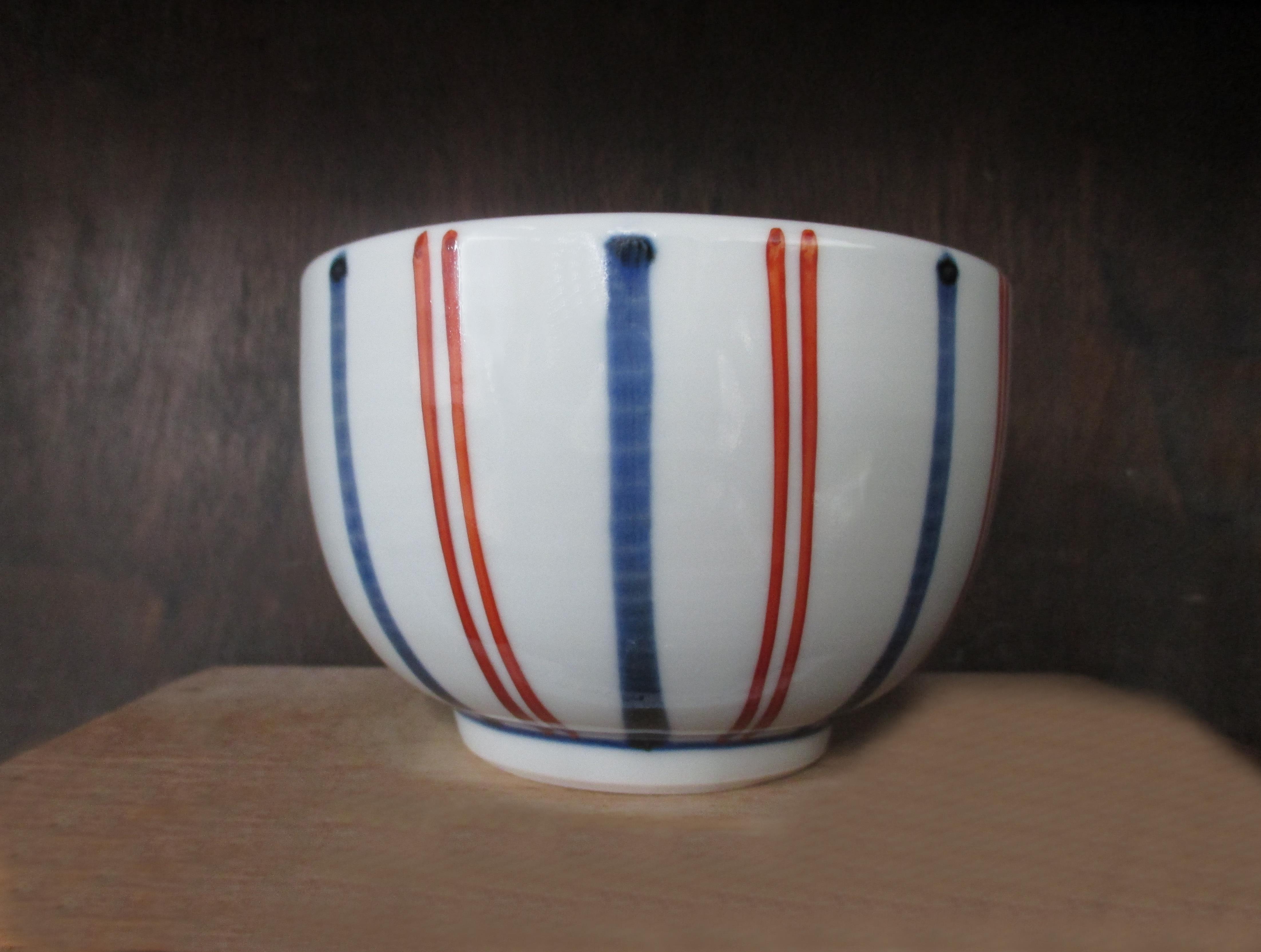 3.8寸丸向付 呉須赤線 | 砥部焼 梅山窯