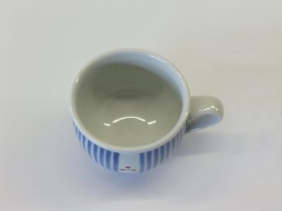 丸ミルクカップ　十草三つ紋