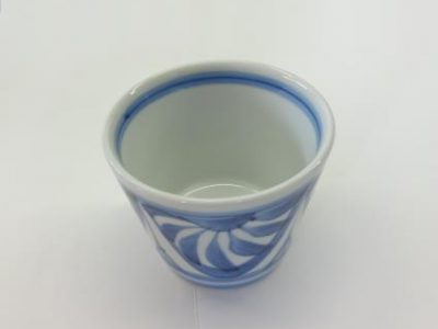 そば猪口　小　流れ菊
