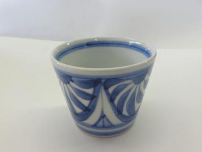 そば猪口　小　流れ菊