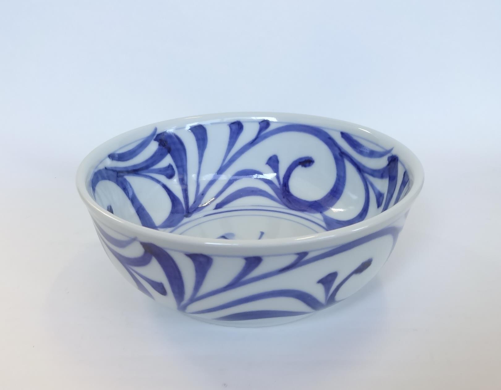 5寸平鉢 内外唐草 | 砥部焼 梅山窯