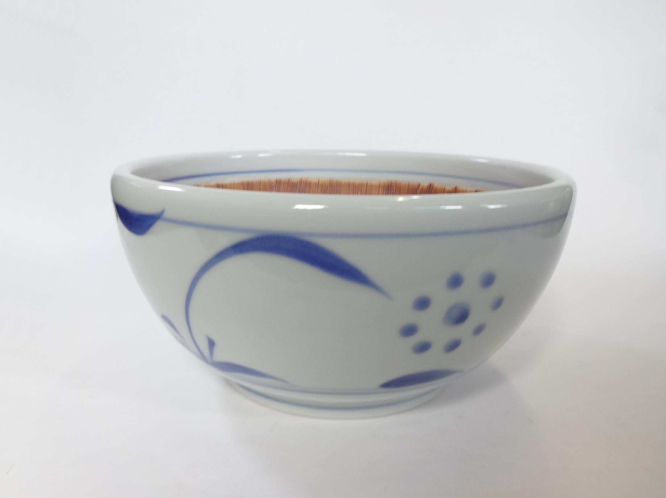 砥部焼「ボール(太陽orなずな手）６寸５分」【  送料確認用出品  】 砥部焼の和食器 陽貴窯の中鉢 【砥部工房 からくさ】