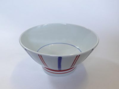 茶漬け碗　呉須赤線